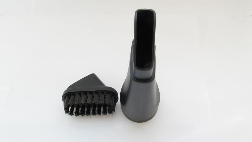 A view of a vacuum attachement brush