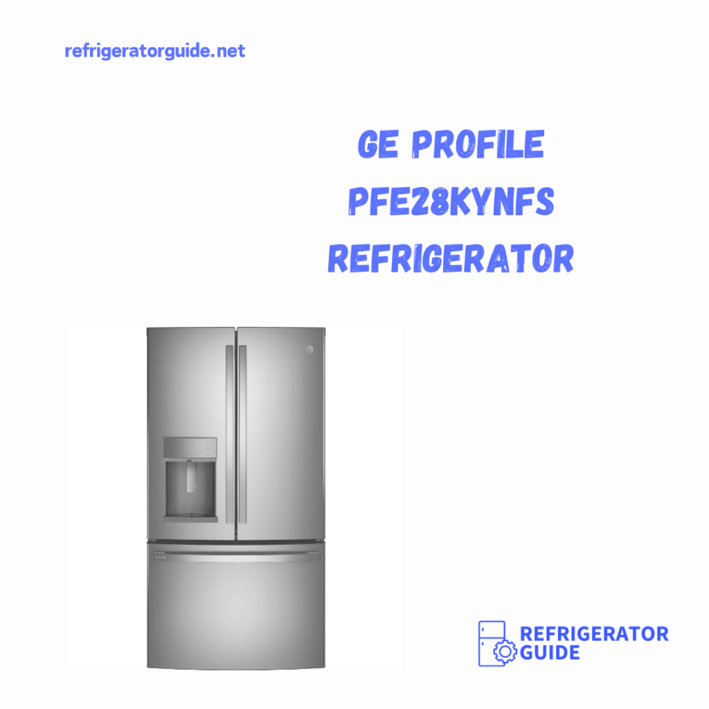 A view of GE Profile PFE KYNFS refrigerator